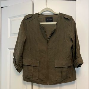 Anthropologie Sanctuary Green Soft Jacket